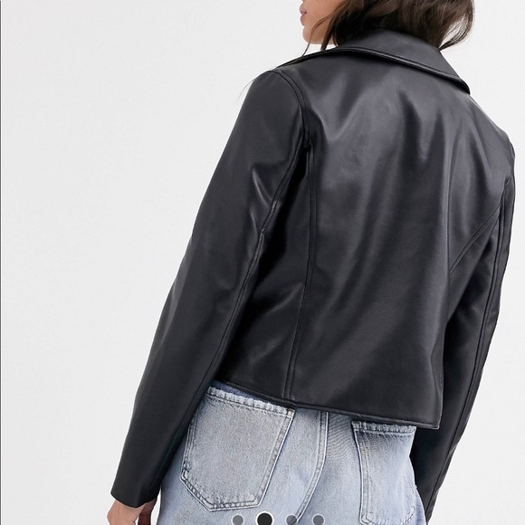 Faux leather biker jacket - Picture 3 of 4